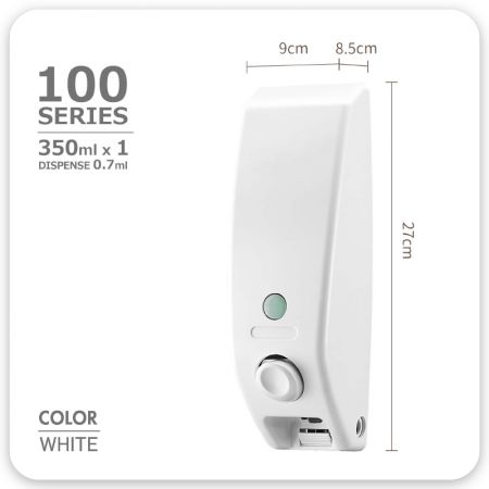 Lockable 350ml Single Wall Dispenser